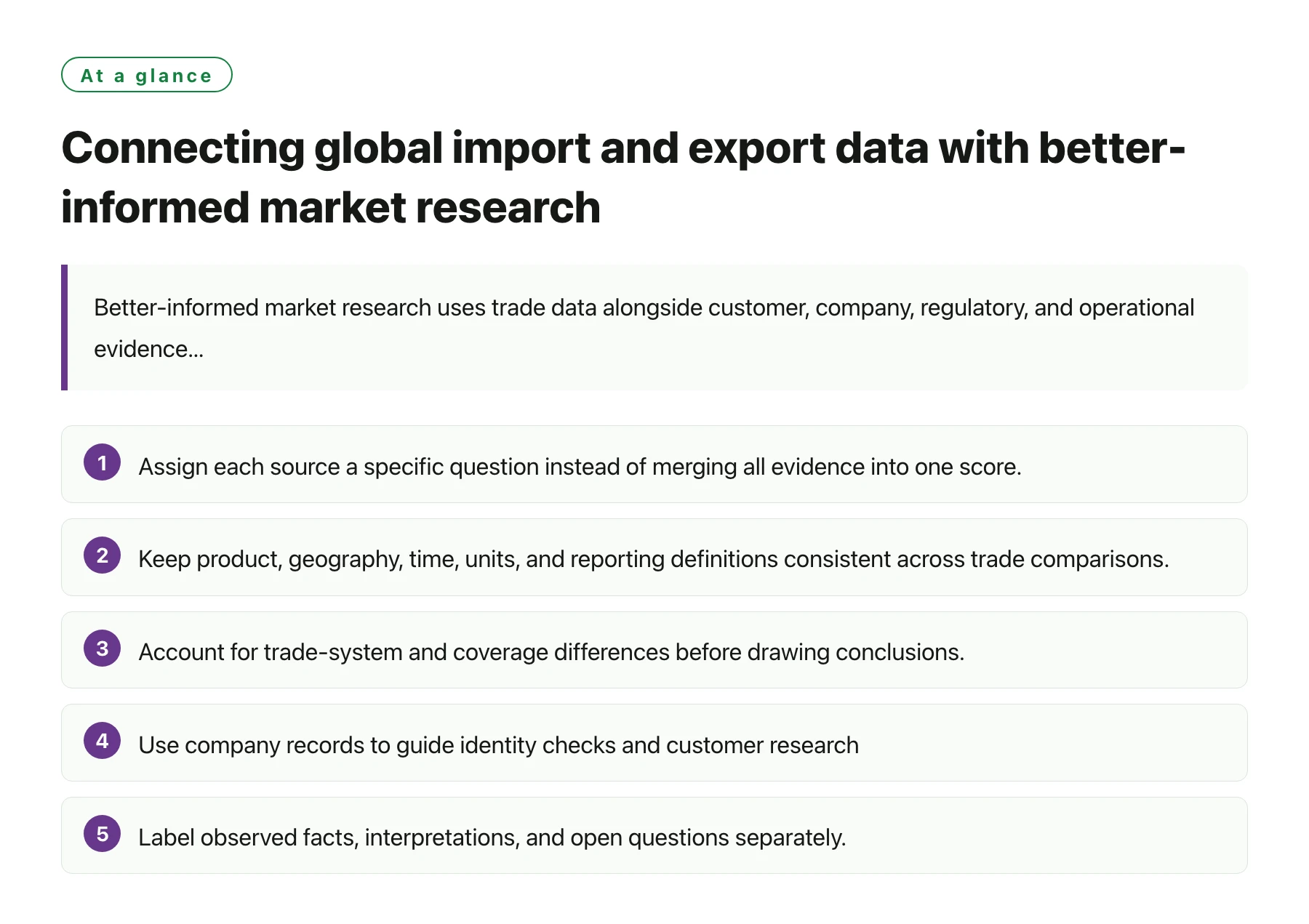 Connecting global import and export data with better-informed market research——全文要点速览
